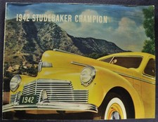 1942 Studebaker Champion Catalog Brochure Touring Club Sedan Coupe Original 42