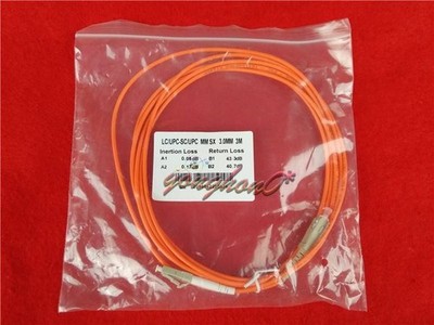 New 3 Meters LC-SC   Multimode Fiber Patch Cord Jumper Cable @zx