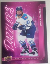 2024-25 Upper Deck UD PWHL  Emma Maltais Pink Dazzlers card Toronto Sceptres