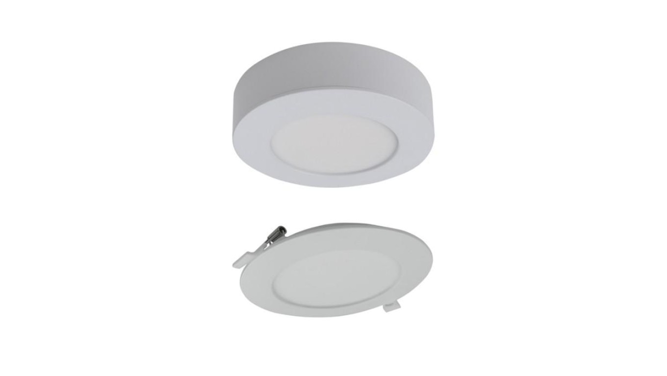 2in1 CCT Downlight Fixture with 6W 540lm Frame IP20 Round EC61079