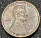 1916-S Lincoln Wheat Cent 1C BN.
