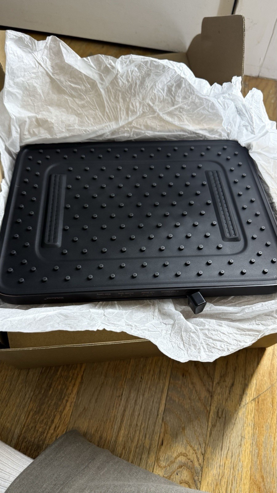 Hibbent Upgraded 13'' Shower Head Combo, High Pressure 5 Spray Rainfall