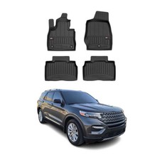 OMAC Gummi Fußmatten für Ford Explorer U6 2020-2025 Premium Gummi Schwarz 4tlg