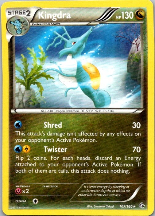 Kingdra Rare XY - Primal Clash 107/160 NM