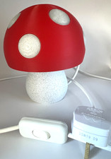 240v Mushroom Lamp  Night Light with E14 led bulb and no/off switch, 3 pin plug