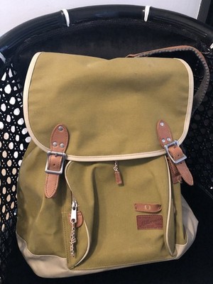 Vintage Fred Perry Rucksack aus britischem Millerain Stoff
