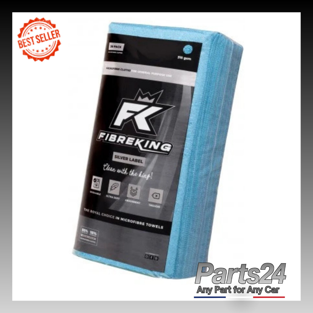 Light Blue Microfibre Cloths 36 Pack - Super absorbent - Fibre King Silver Label - Image 4