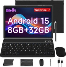 CUPEISI Android 15 Tablet Black 8GB 32GB