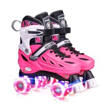 Roller Skates for Girls Ages 5-8 8-12 and Boys Teens, Adjustable 4 Sizes for ...