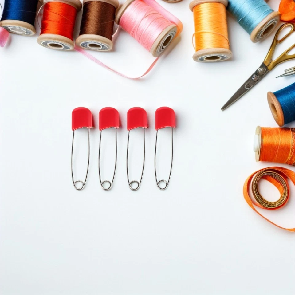 100 Pcs Sicherungssplint Edelstahl Wiederverwendbare Windelnadeln - Bild 3 von 4