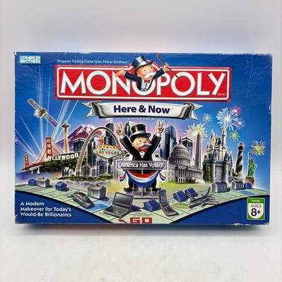 Monopoly Here and Now Edition COMPLETE Parker Brothers 2006 USA America Cities