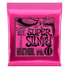 Ernie Ball 2223 Nickel Wound Electric Guitar String Set - Super Slinky, 9-42