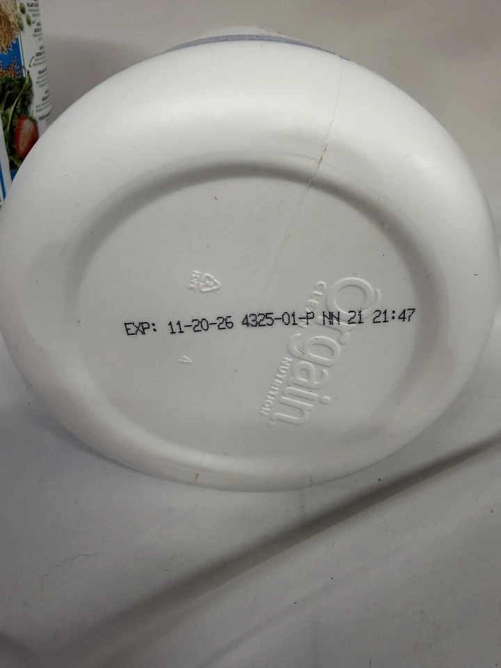 Proteína orgánica en polvo Orgain 50 superalimentos vainilla frijol 2,02 lb vegano no transgénico Foto 4 de 4