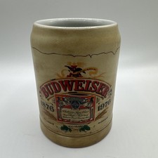 1876-1976 BUDWEISER 100 YEARS ST LOUIS MISSOURI STEIN 5" TALL