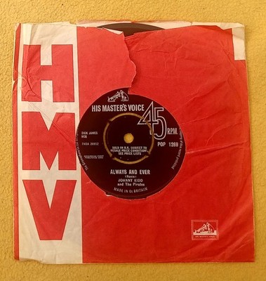 Johnny Kidd & The Piratas'' Siempre & Ever'' Super Original GB 17.8cm Con J Demo