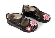 Pediped Sadie Flex Mary Jane Brown shoes Girls size 10