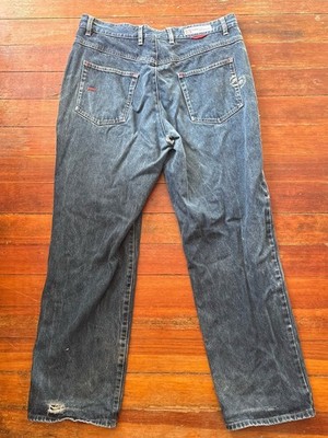 Vintage Ecko Unltd Jeans Baggy Relaxed Fit Jeans Light Wash Mens 36x32 Blue Y2K
