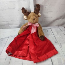 Bearington Baby Collection 15" Reindeer Snuggler Lovey Christmas
