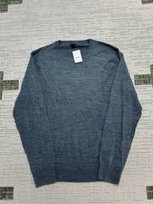 J.Crew Sweater Mens Medium Blue Wool Blend Knit Pullover New