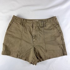 Universal Thread Women's High-Rise Trouser Shorts Size 8 Tan Brown
