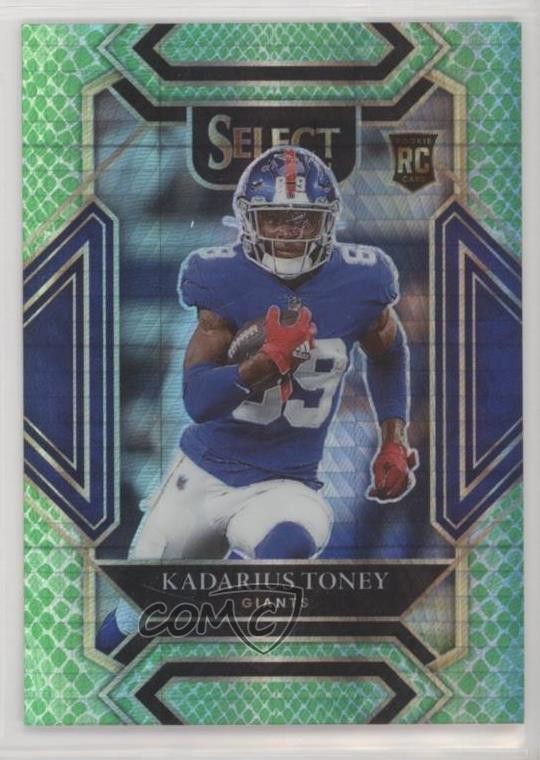 2021 Panini Select Club Level Dragon Scale Prizm 67/89 Kadarius Toney Rookie RC