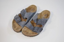 Birkenstock Arizona Sandals Light Dusty Baby Blue Soft Footbed Size 37