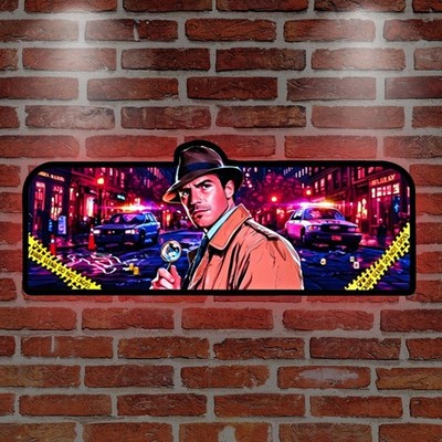 Who Dunnit Pinball Topper Who Dunnit Pinball Game 3D Printed  LED Lightbox