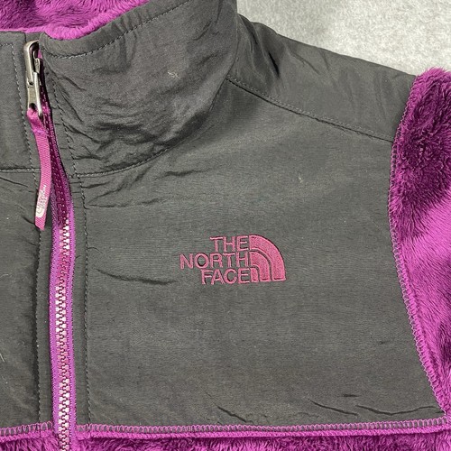 The North Face Jacket Girl Large Purple Long Sleeve Denali Fleece Jacket Zip - Picture 4 of 16