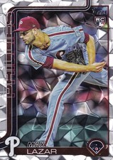 MAX LAZAR TOPPS UPDATE ROOKIE SILVER DIAMANTE FOIL RC PHILLIES #US-194 2025 25