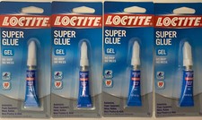  4 Packs  Loctite Fast Acting Moisture Resistant Gel Super Glue 0.07 oz. Clear