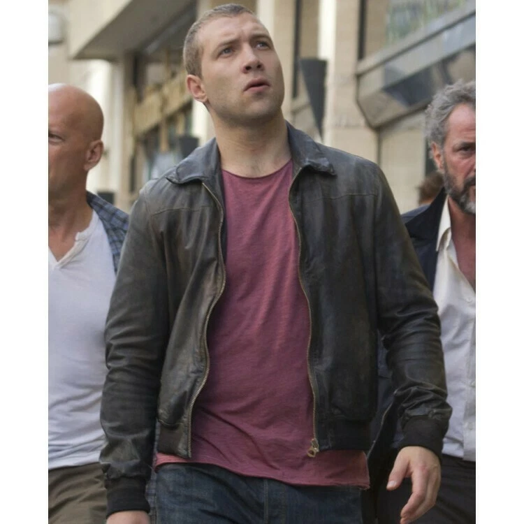 Men Casual Wear Genuine Lambskin Real Biker Leather Jacket Film Star Bomber  Coat | eBay
