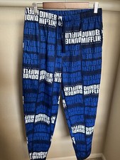 Men  s THE OFFICE DUNDER MIFFLIN PAPER CO INC Blue Pajama Pants Medium