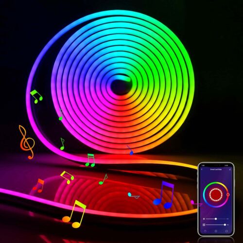 1-20M RGB Bluetooth Music APP Control LED Neon Flex Strip Lights Sign Decor Lamp - Picture 18 of 19