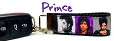 Rock star Key Fob Wristlet Keychain 11/4"wide Zipper pull Camera strap