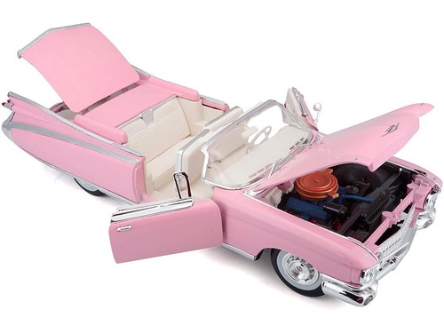Coche clásico americano Cadillac ElDorado Biarritz 1959 (Escala 1:18) Rosa, Pink - Imagen 9 de 15