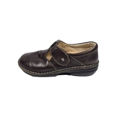 FINN Womens Shoes Mary Jane Loafers Brown Leather Casual 8 39