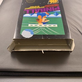 c&iacute;rculo sello pinball completo en caja original nintendo nes juego sin espuma sin inserto