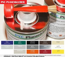 PVC Planen Reparatur Set Kleber 200ml Flicken 20x125cm Anhängerplane Teichfolie