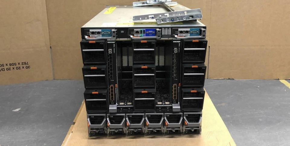 Dell PowerEdge M1000e 10GBit 8x M620 E5-2660v2 160-Cores 1TB RAM Blade Solution - Image 2 of 3