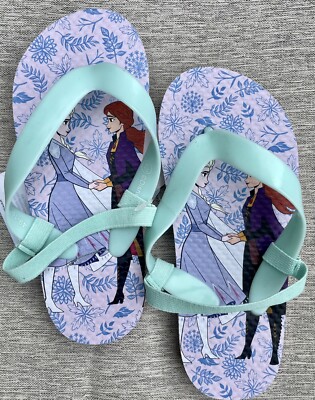 Frozen Eisprinzessin Elsa Disney Badelatschen Flip Flops Zehentrenner Riemchen