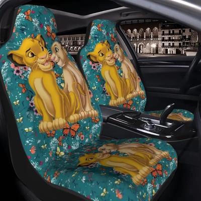 The Lion King Simba And Mufasa Happy Father's Day Gift For Him Car Seat Covers