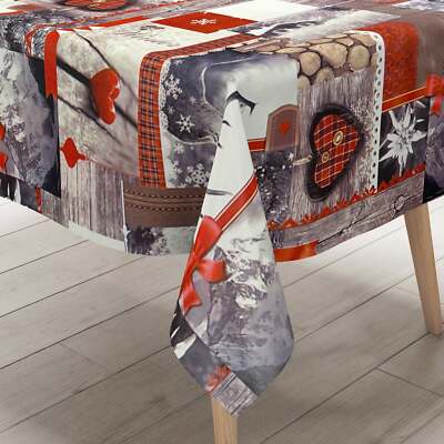 KEVKUS Nappe De Table En Toile Cirée K129D Roses Fleurs Jardin Carré Rond Ovale