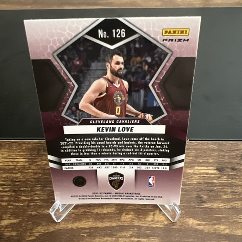 2021-22 MOSAICO PRIZM PLATA KEVIN LOVE CLEVELAND CAVALIERS PRIZM #126 - Imagen 2 de 2