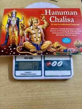 1 Pc HANUMAN CHALISA in English, Hindu Religi...