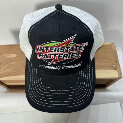 INTERSTATE BATTERIES Nascar Racing Adjustable Hat Black/White - Picture 3 of 10