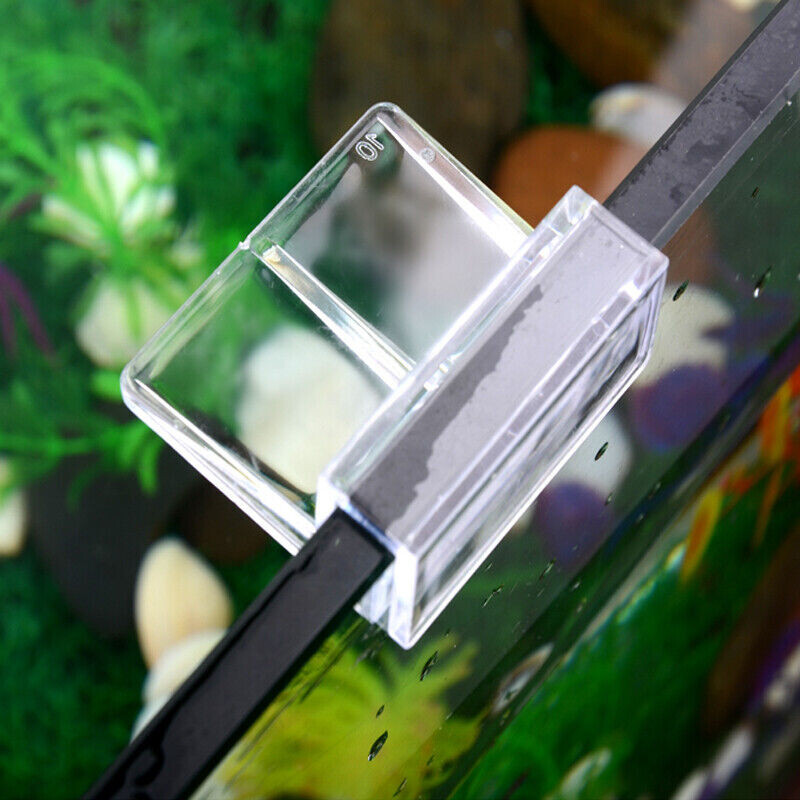 10 x 6mm Fish Tank Clips, Acrylic clip for Aquarium Glass Cover / Fish
