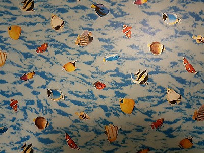 *Fisch*Klebefolie Selbstklebend decorfolie 6mx45 cm. lfm 1,50 