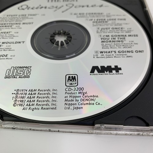 Quincy Jones The Best CD 1982 AM+ Japan Made Disc Nippon Soul Disco Jazz Funk - Imagen 4 de 5