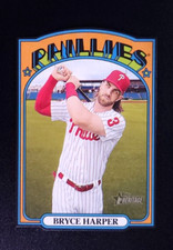 2021 Topps Heritage Bryce Harper 1972 Mini Die Cut 72DC-17 Phillies 