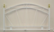 Metal 90cm Single Headboard in a white finish NEW